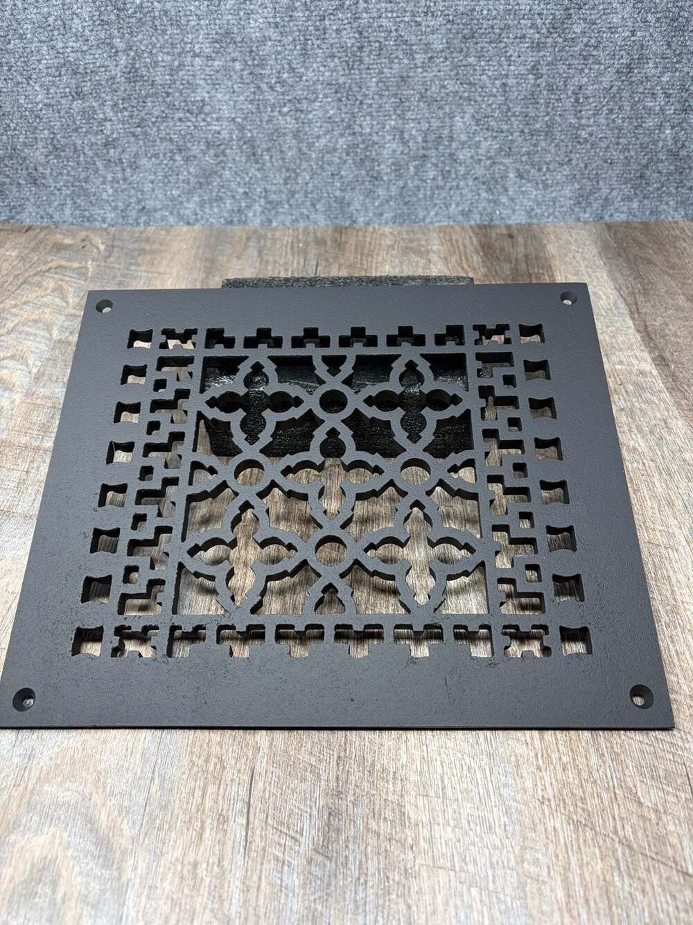 Reggio Register Co. Vintage Cast Iron Scroll Design Floor Register, 10x12 —NOS—
